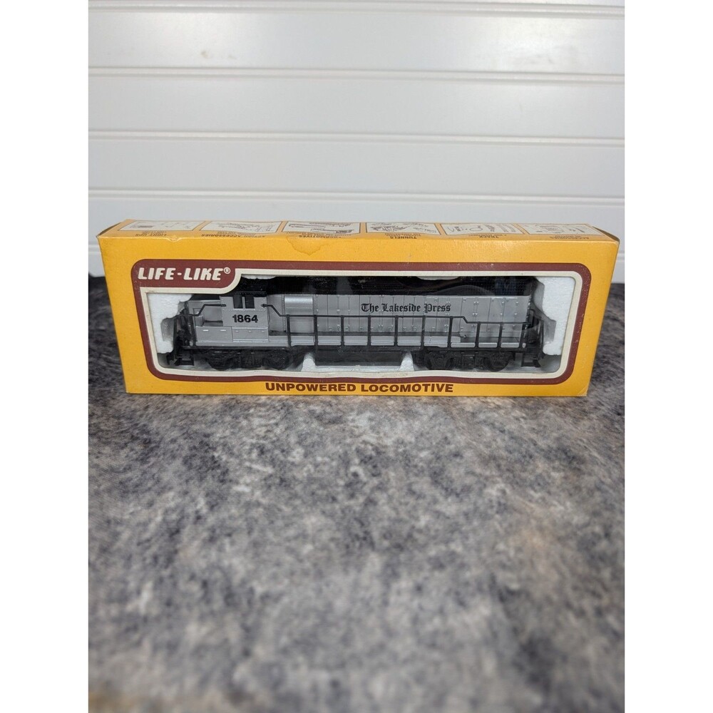 VTG Life-Like Unpowered Locomotive The Lakeside Press 1864 HO Scale Train In Box